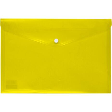Φάκελος με κουμπί Deli PP Α4 διάφανος κίτρινος